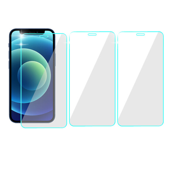 3x Schutzglas Fur iPhone 12  tempered glass 9H Schutzfolie Displayschutz Panzerglas