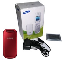 Original Samsung GT-E1272 Handy Rot Dual Sim Klapphandy...