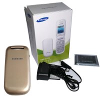 Original Samsung GT-E1272 Handy Gold Dual Sim Klapphandy...