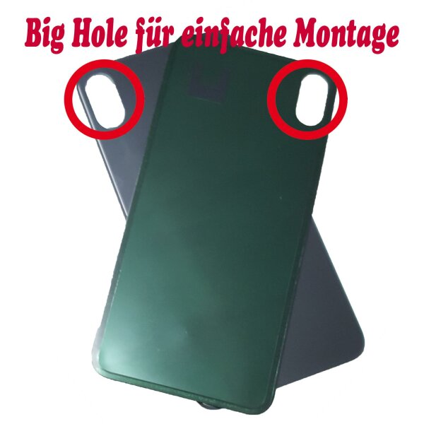 BIG HOLE Akkudeckel Für iPhone XS MAX Backcover Rückcover Rückoberschale Deckel schwarz