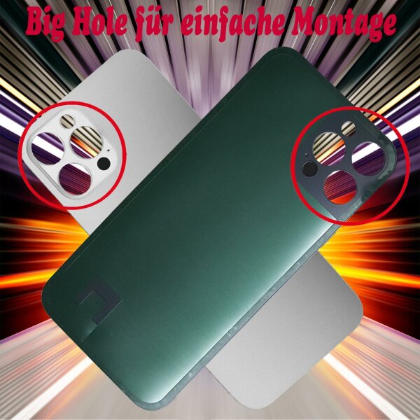 BIG HOLE Akkudeckel Für iPhone 12 Pro Max Backcover Rückcover Rückoberschale Deckel weiß