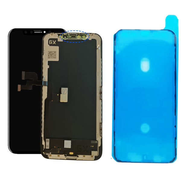 Original GX OLED Display  für iPhone XS LCD 3D HD Bildschirm inkl Klebedichtung