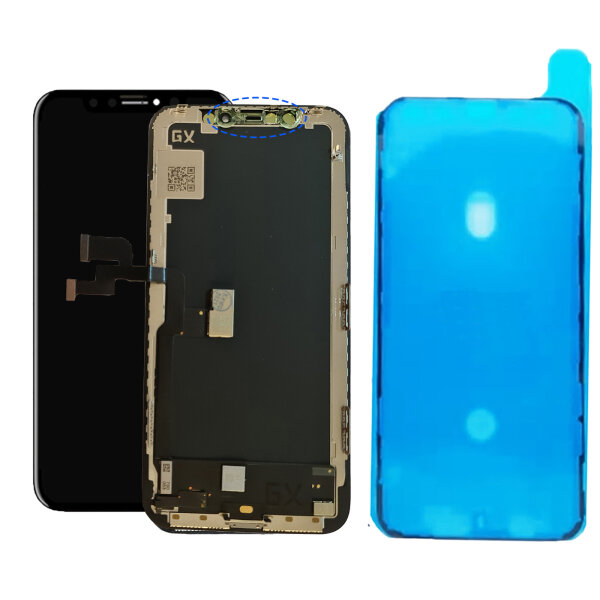 ORIGINAL GX OLED Display für iPhone X LCD 3D HD Bildschirm Schwarz inkl. Klebepad:)