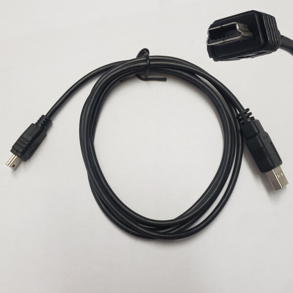 Anschlusskabel Ladekabel Datenkabel USB-A - USB-B Mini schwarz ca. 1 Meter Lang