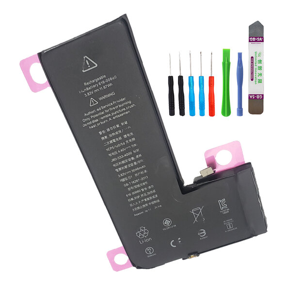 Qualitäts Akku 3410mAh für iPhone 11 Pro Batterie Battery Accu ersetzt APN: 616-00660 + Werkzeug