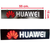 LED Werbeschild Huawei 55cm x15cm Werbung Reklame Werbeschild Werbetafel Schild