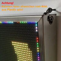 LED Werbeschild WIFI 100x35cm Laufschrift Reklame Lauftext Werbetafel Schild RGB