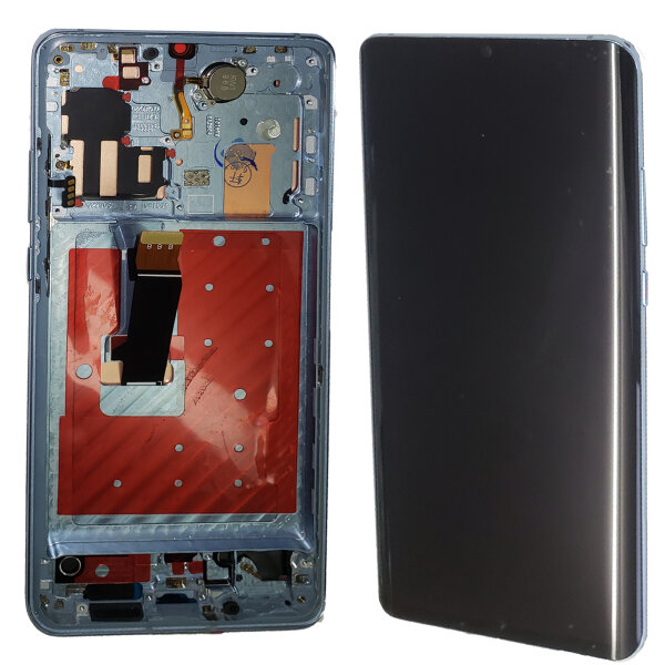 Ersatz OLED Display Für Huawei LCD P30 Pro VOG-AL00 Display auf Rahmen Silber Breathing Crystal