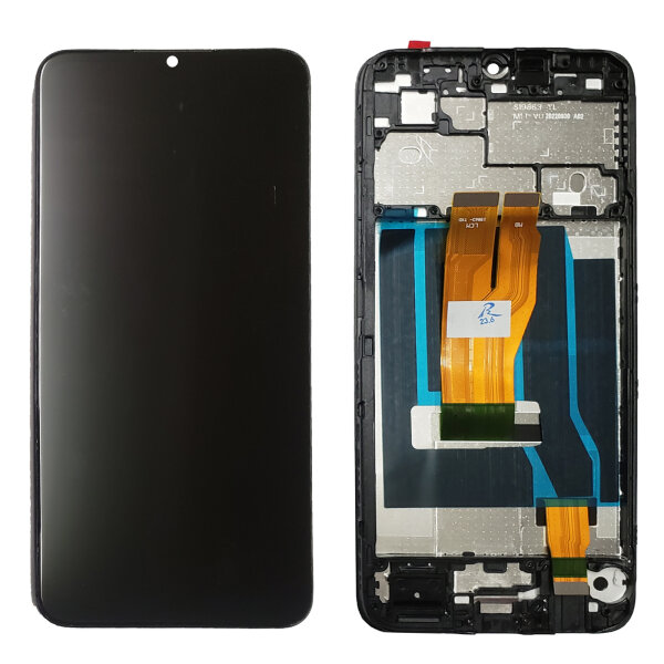 Display für Oppo Realme C33 RMX3624 / Realme C30 RMX3581 TouchScreen Schwarz LCD + TOUCH + Rahmen