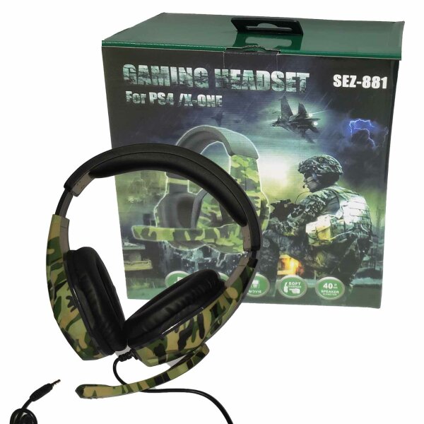 Stereo Gaming Headset Kopfhörer Over-Ear Ohrhörer PS4 PC XBox