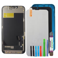 FHD inCell Display Für iPhone 13 LCD Display Bildschirm + KLEBEPAD SCHWARZ Black + TOOL + Glas