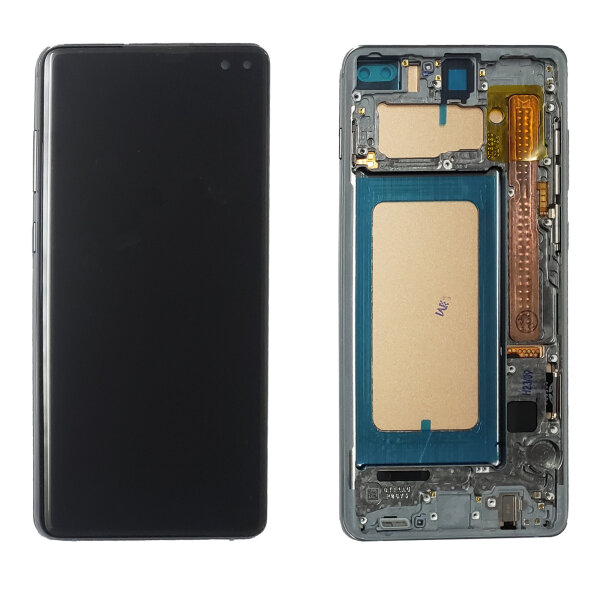 Für Samsung Galaxy S10 Plus SM-G975F LCD Display Bildschirm TouchScreen Schwarz + Rahmen