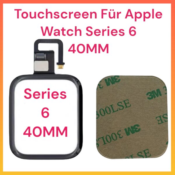 Touchscreen mit Frontglas für Apple Watch S6 6 Series 40mm Digitizer Ersatz