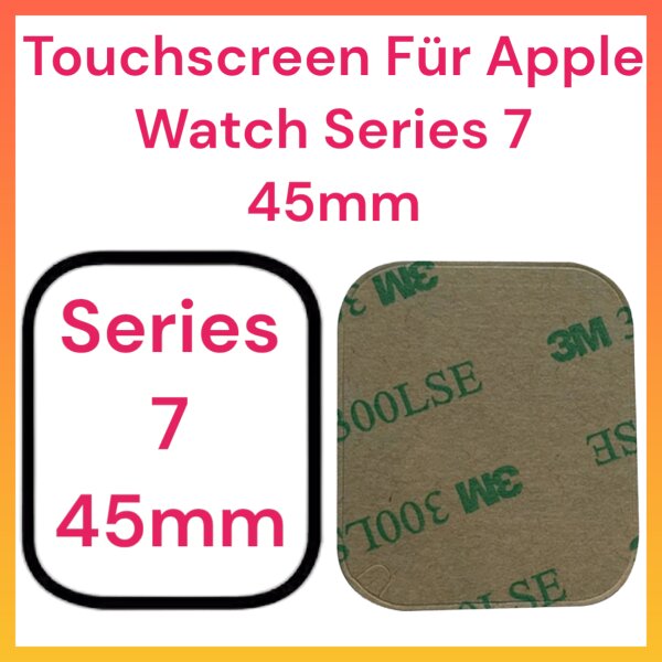 Touchscreen mit Frontglas für Apple Watch S7 7 Series 45mm Digitizer Ersatz