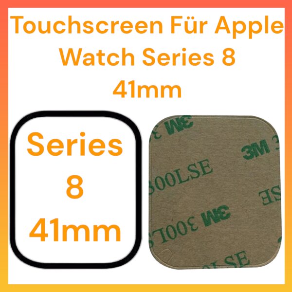 Touchscreen mit Frontglas für Apple Watch S8 8 Series 41mm Digitizer Ersatz