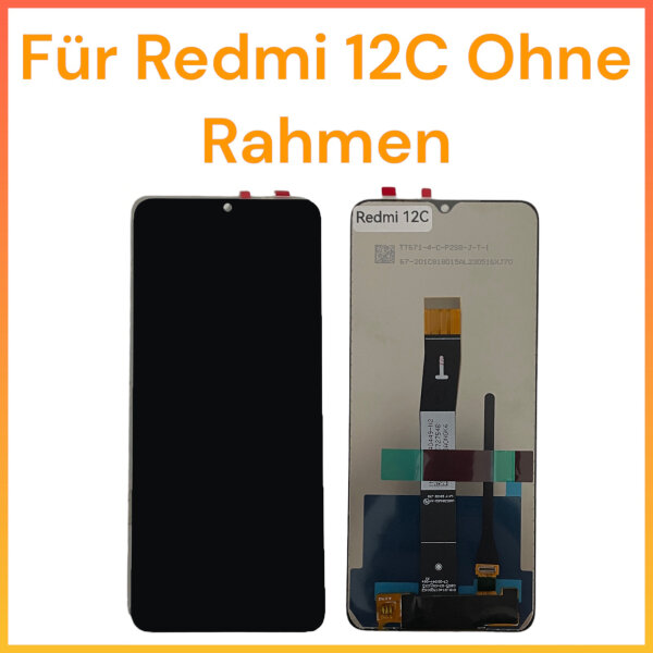 LCD Display Für Xiaomi Redmi 12C 22120RN86G Bildschirm TouchScreen Schwarz