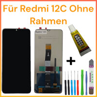 LCD Display Für Xiaomi Redmi 12C 22120RN86G Bildschirm TouchScreen Schwarz + TOOL