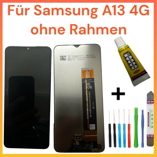 LCD Display Für Samsung Galaxy A13 4G SM-A137 Bildschirm TouchScreen Schwarz +TOOL