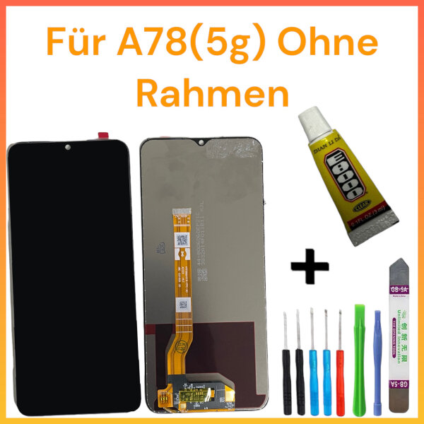 LCD Display Für Oppo A78 5G CPH2483 Bildschirm TouchScreen Schwarz + TOOL