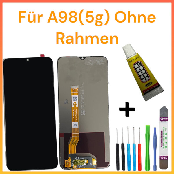 LCD Display Für Oppo A98 5G CPH2529 Bildschirm TouchScreen Schwarz + TOOL