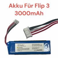 HX Akku für JBL Flip 3 III GSP872693 3000 mA 3,7 V...