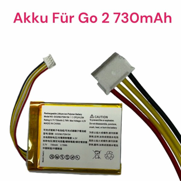 HX Akku für JBL Go 2 2H Lautsprecher 730mAh GO2/MLP284154 Neu