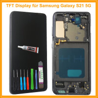 LCD Display Für Samsung Galaxy S21 5G SM-G991F Bildschirm TouchScreen Schwarz auf Rahmen + TOOL