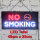 Leuchttafel Lichtafel Leuchtschild Werbung Werbeschild LED No Smoking 48 x 25  cm Reklame Werbetafel Schild