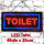 Leuchttafel Lichtafel Leuchtschild Werbung Werbeschild LED Toilet 48x25cm Reklame Werbetafel Schild