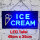 Leuchttafel Lichtafel Leuchtschild Werbung Werbeschild LED ICE CREAM 48x25cm Reklame Werbetafel Schild