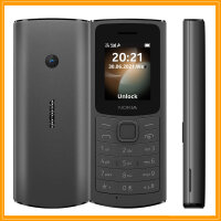 Nokia 110 2021 Dual-SIM Schwarz Senior Handy mit Kamera...