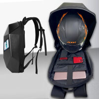 Led Helm Laptop Motorrad Tasche DIY Rucksack Wasserdicht Bluetooth Reisetasche Schwarz