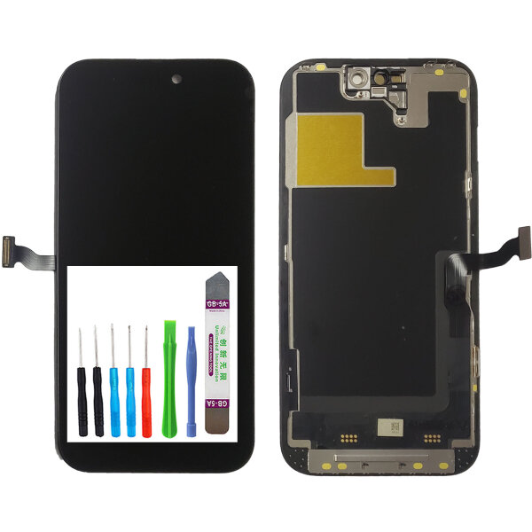 TFT FHD Display für iPhone 14 Pro LCD Bildschirm SCHWARZ Black + TOOL