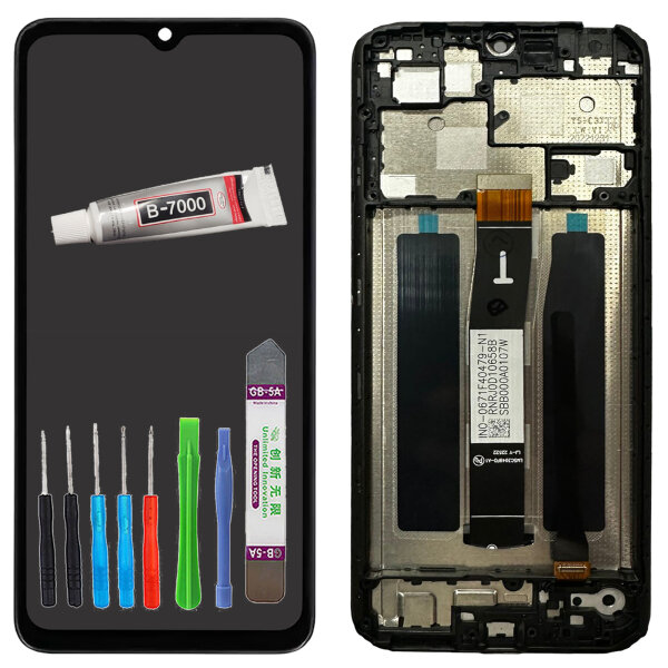 Display für Xiaomi Redmi 12C MZB0DKXEU LCD Bildschirm auf Rahmen + TOOL