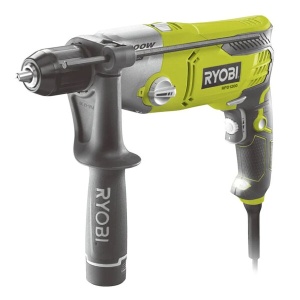 Schlagbohrmaschine RYOBI RPD1200 BOHRHAMMER Bohrmaschine 1200W mit LED-Licht