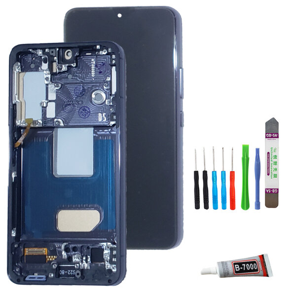 TFT Display für Samsung Galaxy S22 SM-S901 LCD Bildschirm auf Rahmen + TOOL