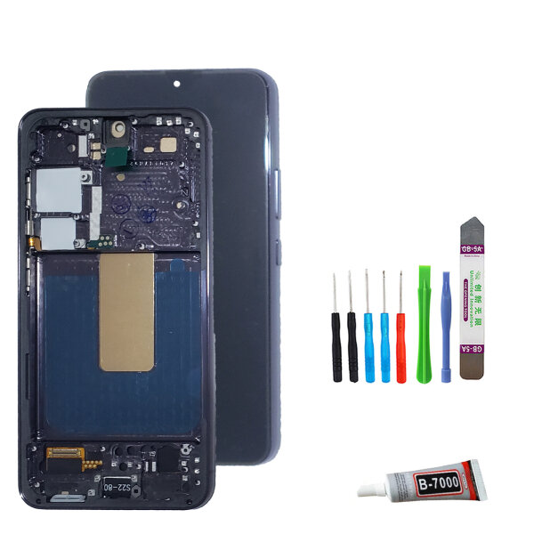 TFT Display für Samsung Galaxy S23 SM-S911 LCD Bildschirm auf Rahmen  + TOOL