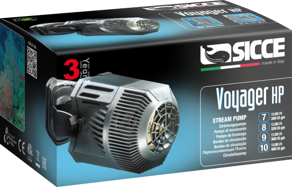 Original Sicce Voyager HP 8 Strömungspumpe Umwälzpumpe 12000l/h - 18 Watt Aquarium