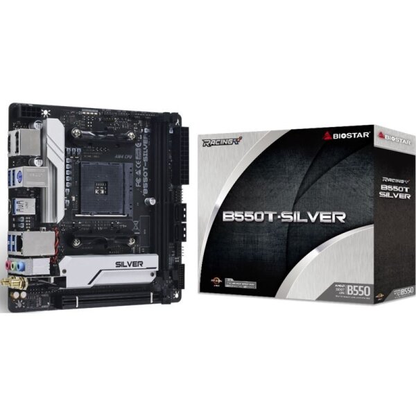 BIOSTAR B550T SILVER Mini-ITX Mainboard Motherboard Amd B550 Socket  AM4 WIFI