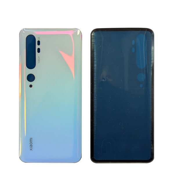 Original Xiaomi Backcover für Mi Note 10 Pro Akkudeckel inkl. Klebepad Weiß Neu