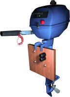 ABUS Marine 808 Reef Außenbordersicherung, Schwarz AB475047