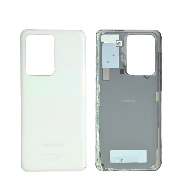 Original Samsung Backcover S20 Ultra Akkudeckel Ohne Linse Weiß