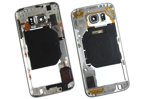 Original Samsung G920 F Galaxy S6 Mittel Cover Rahmen Gehäuse Back Frame gold gebraucht