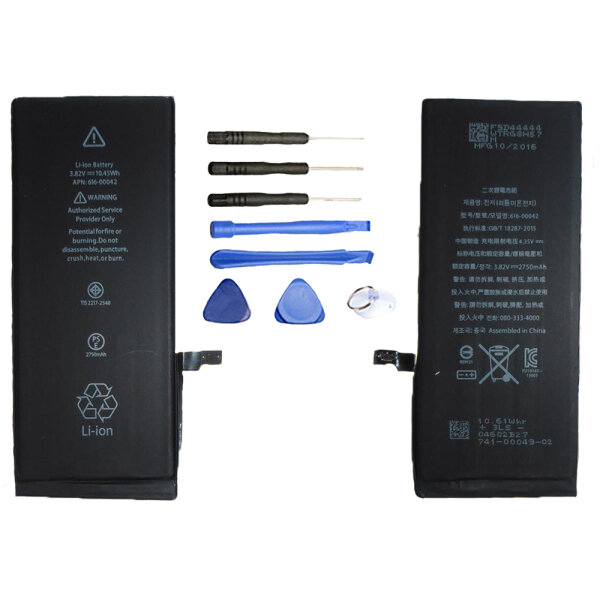 Ersatz Akku für iPhone 6S Plus ersetzt APN 616-00042 Accu Batterie Battery + Reparaturtool