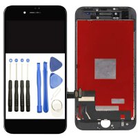 Für iPhone 8 Schwarz LCD Display +Bildschirm Black+TOOL