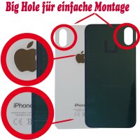 BIG HOLE Original Akkudeckel für iPhone X Backcover...