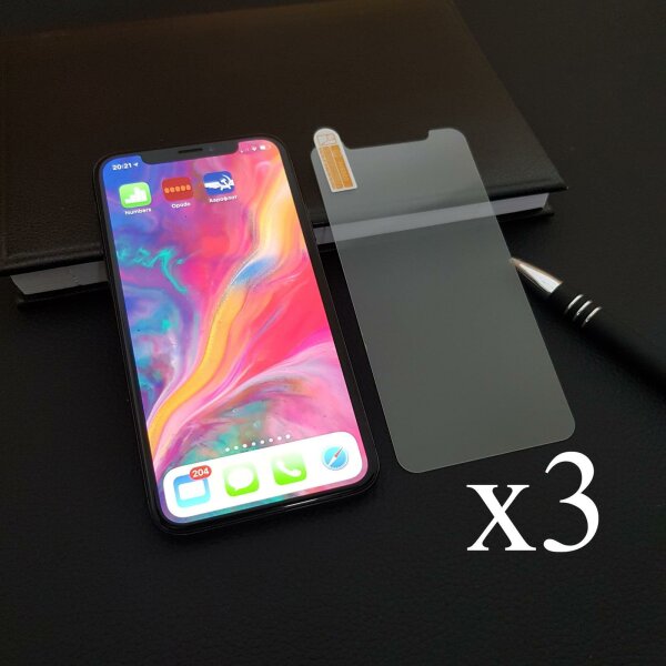 3x Für iPhone X XS 11PRO Panzerfolie Schutzglas Tempered glas 9H Schutzfolie Displayschutz