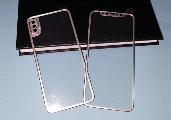 Für NEU iPhone X 6D Schutzglas  Curved Display 9H GLAS GOLD VORNE+HINTEN