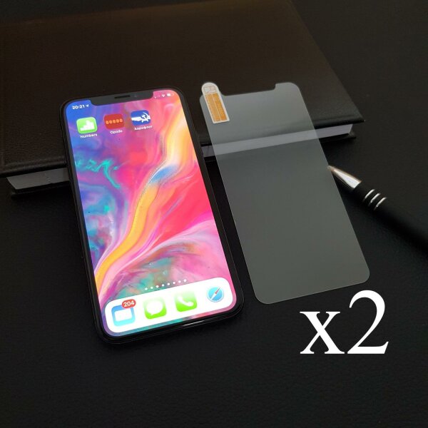 2x Für iPhone X XS 11 PRO Panzerfolie 9H EchtGlas Schutzglas Schutzfolie Klar Displayschutz