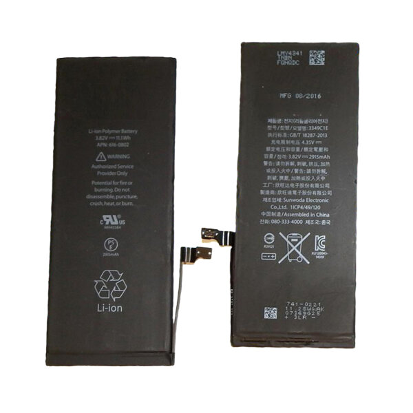 Akku Für iPhone 6 Plus 2915 mAh Handy Accu Batterie Battery ersetzt 616-0765